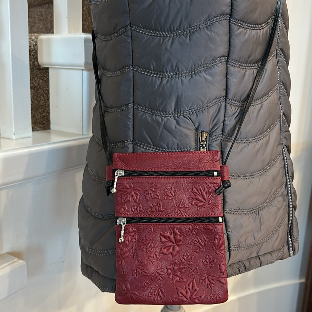 Leather phone and $ purse